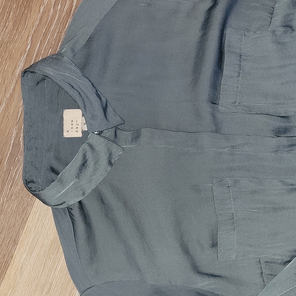 A new day satin button down - Picture 2 of 5